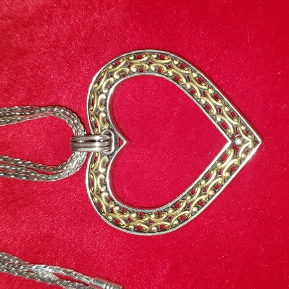 Brighton Seville Open Heart Triple Strand Necklace - Picture 2 of 4